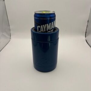 Ozark Trail Insulated Can Cooler Navy Narrow Stainless Steel Keeps Drinks Cold